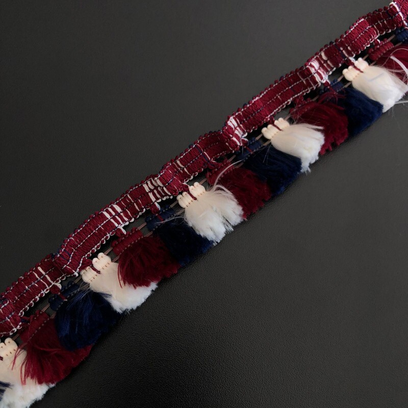 Franja Tassel com Guarnição Elástica - 4 cm  